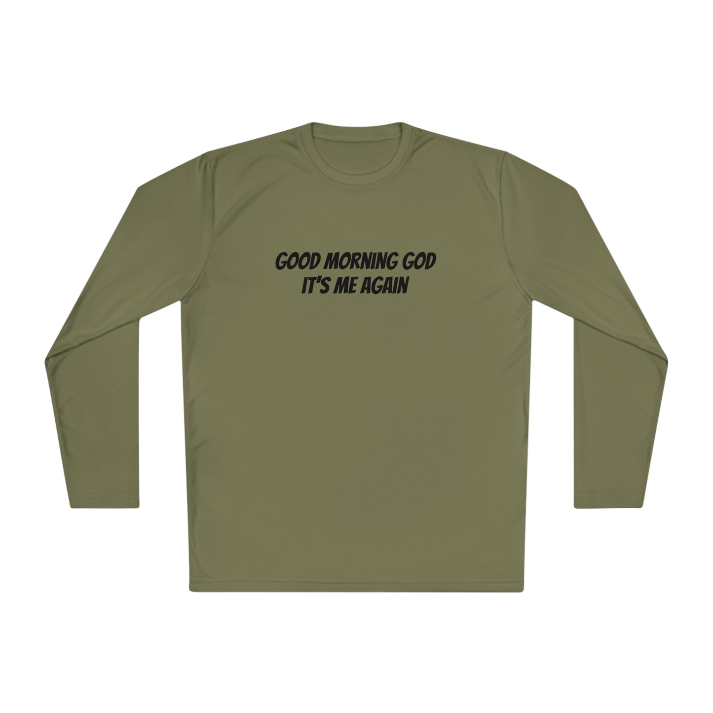 Good morning God Unisex Lightweight Long Sleeve Tee