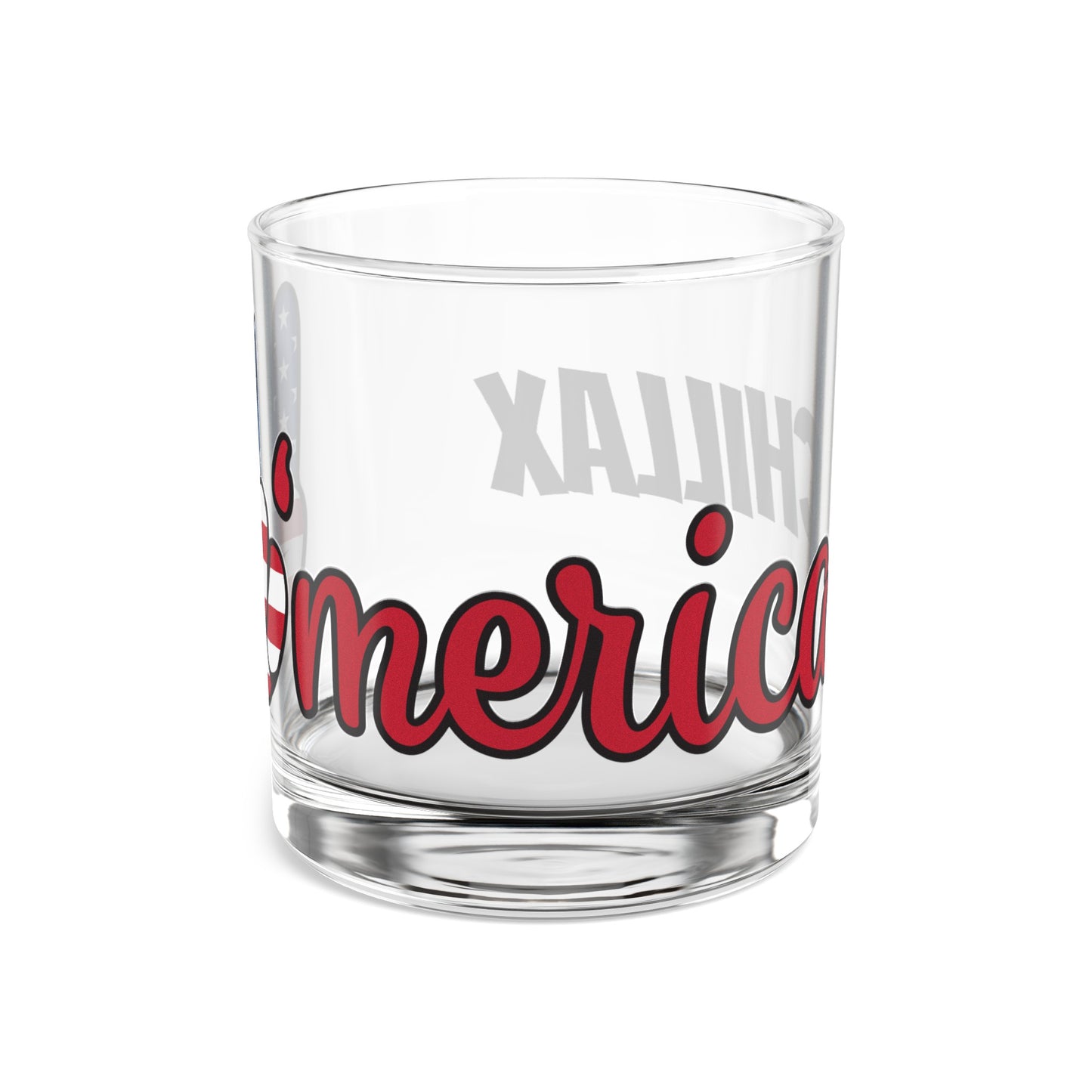 Chillax America Rocks Glass, 10oz