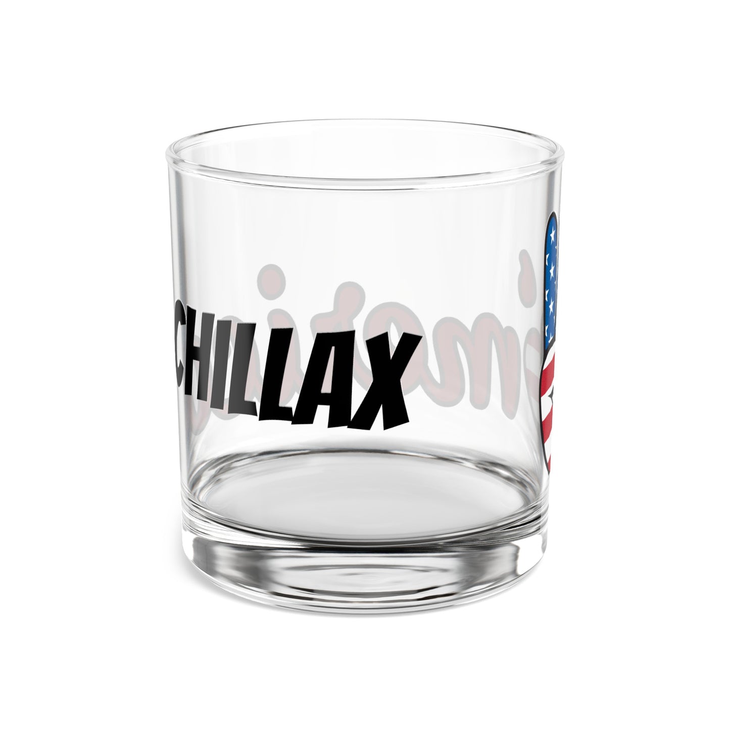 Chillax America Rocks Glass, 10oz