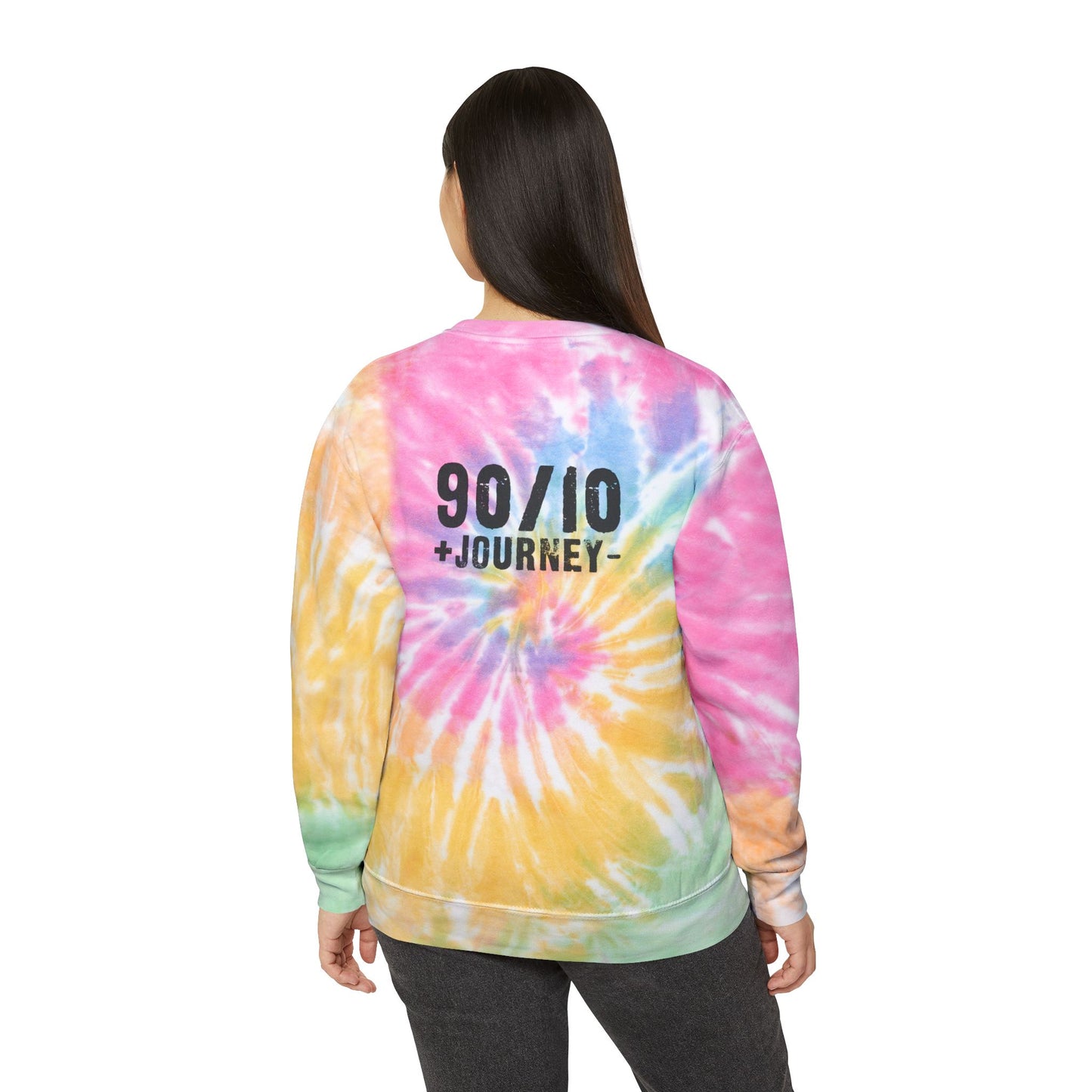 Check Your Tude - Unisex Tie-Dye Sweatshirt