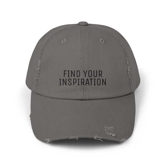 Find your inspiration - Unisex Distressed Cap